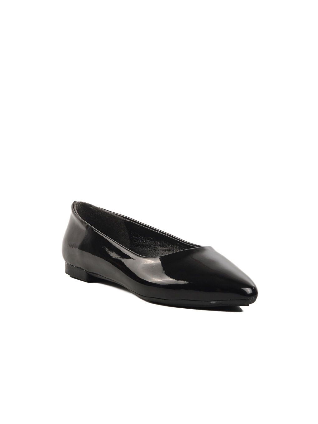 Siyah Rugan Hafif İnce Taban Kadın Babet 209118 Z-2