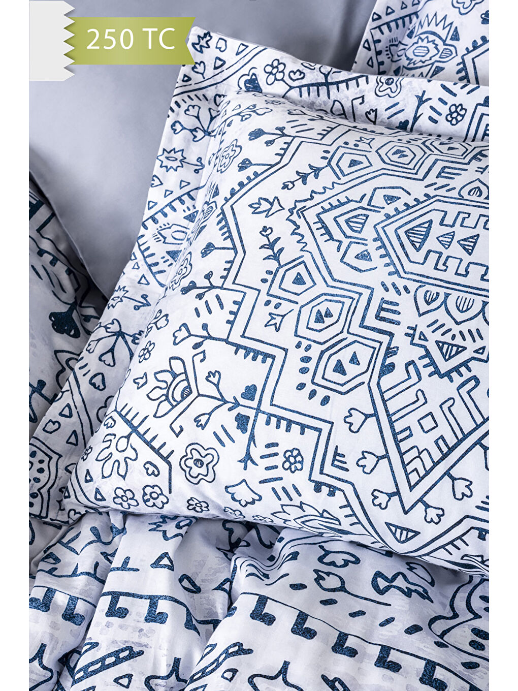 Karışık 250 TC Bambu Karışımlı Pamuk Saten Nevresim Takımı – Çift Kişilik - JESOLO-2