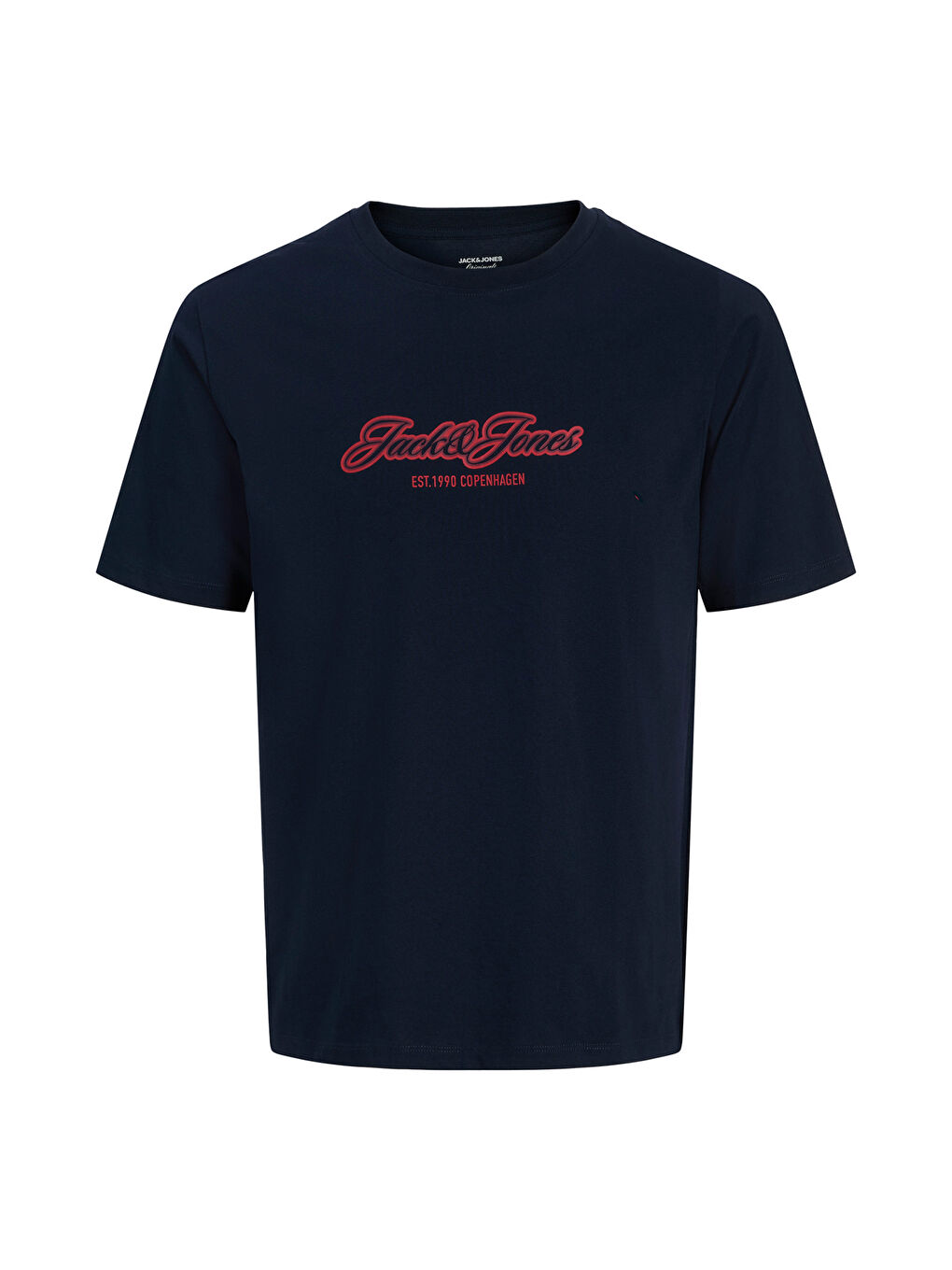 Lacivert Originals Baskılı % 100 Pamuk Regular Fit Bisiklet Yaka T Shirt 12297893