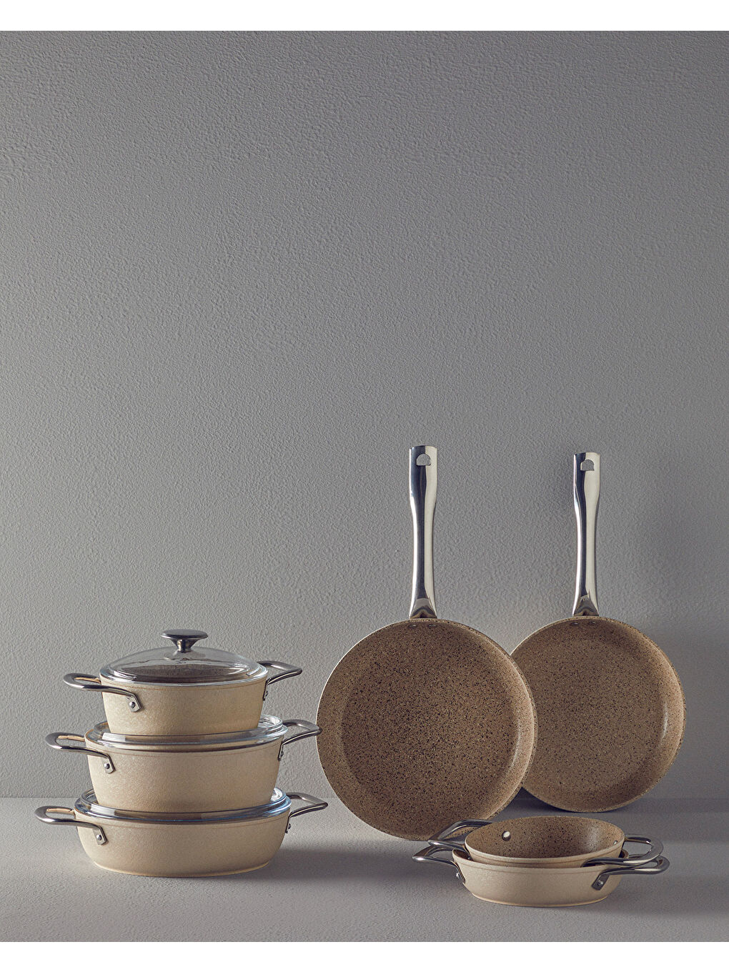 Pretty Alüminyum Sos Tenceresi 14 Cm Bej-5