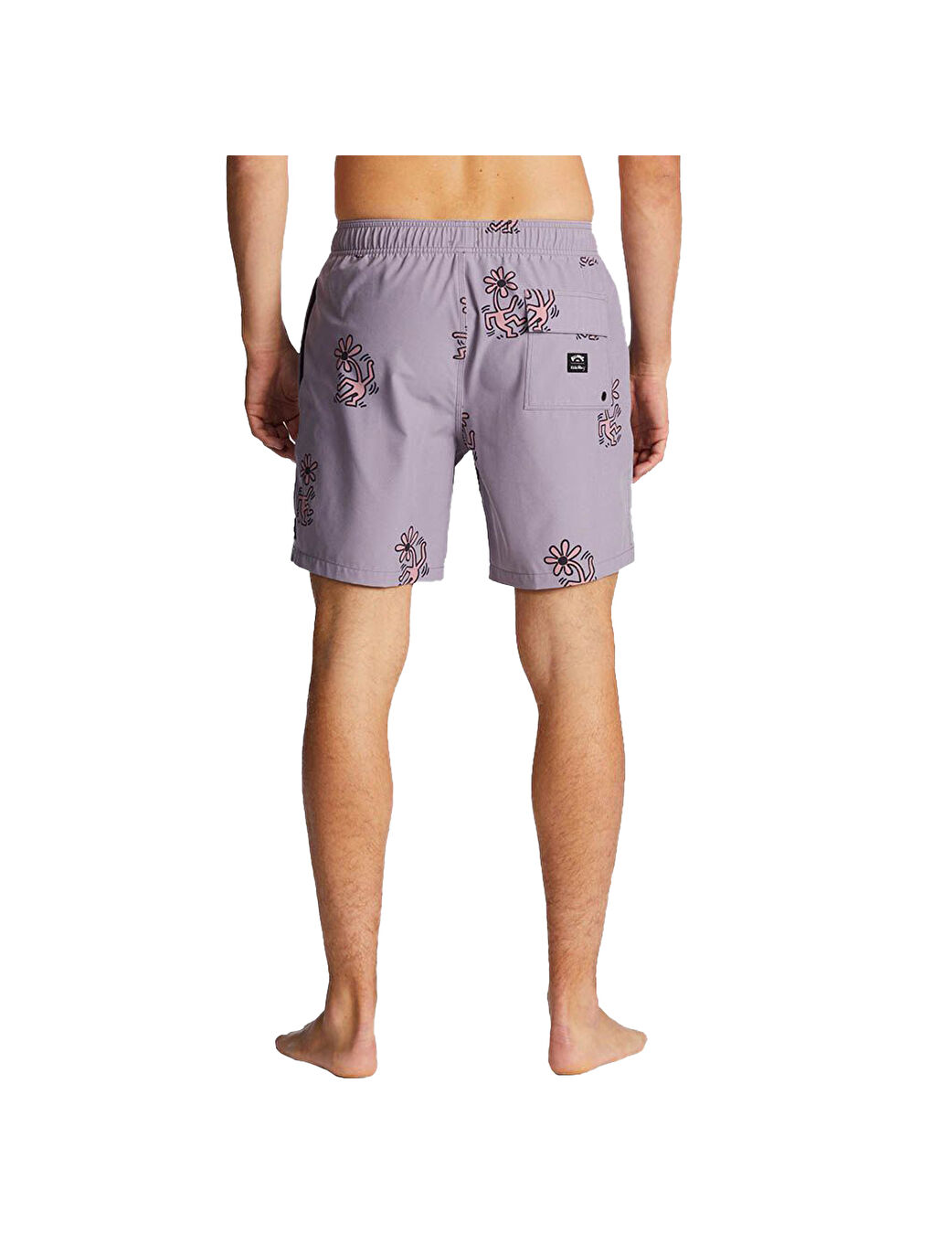 Flower Dance Layback Erkek Gri Volley Short-2