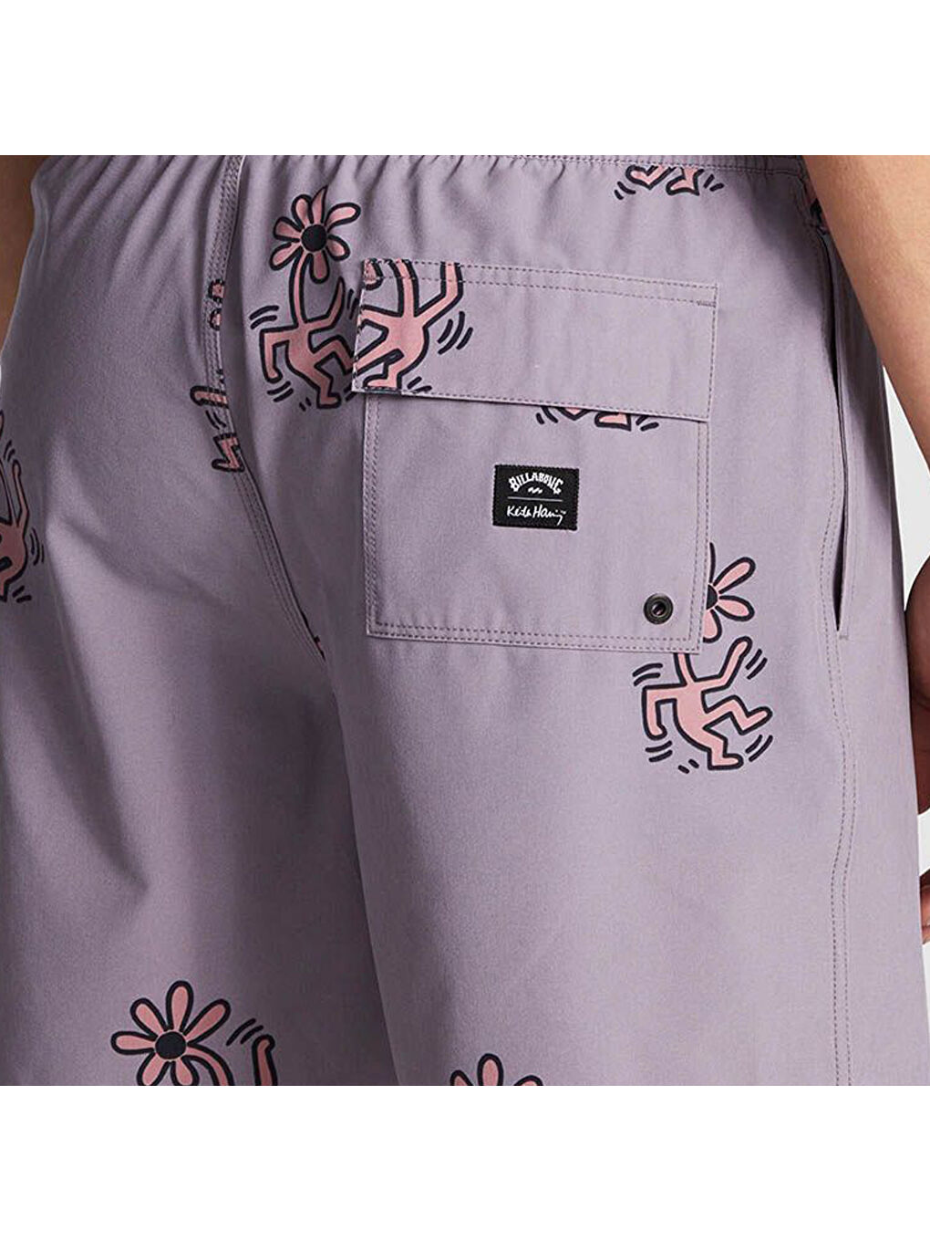 Flower Dance Layback Erkek Gri Volley Short-3