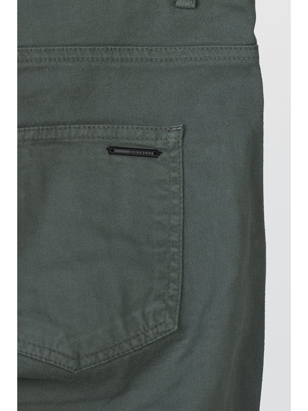 Giotelli Erkek Haki Dar Kesim Slim Fit Dokuma Beş Cep Normal Bel Pantolon-2