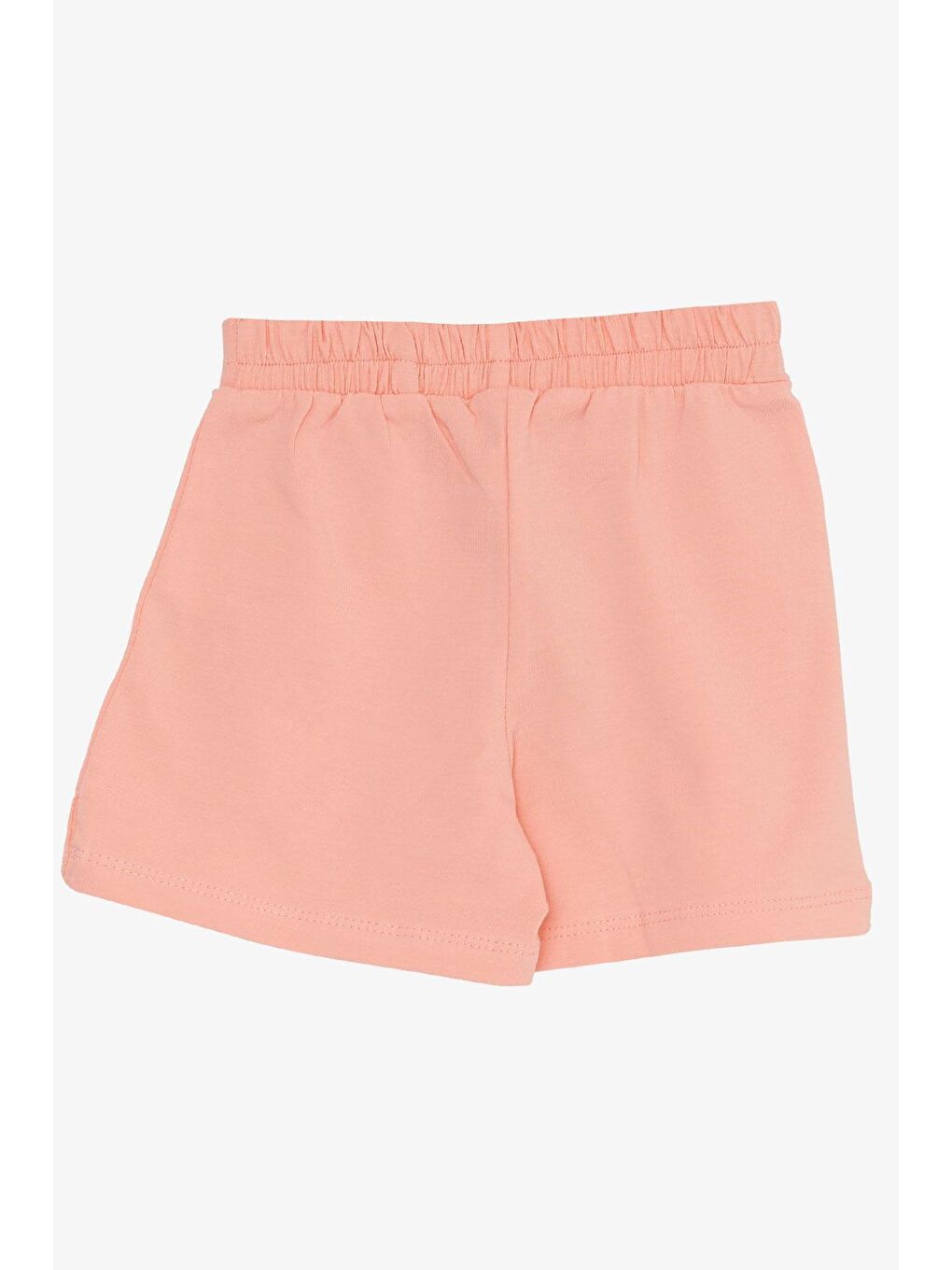Pembe Kız Çocuk Şort Etek Fırfırlı Fiyonklu Somon (3-5 Yaş)-1