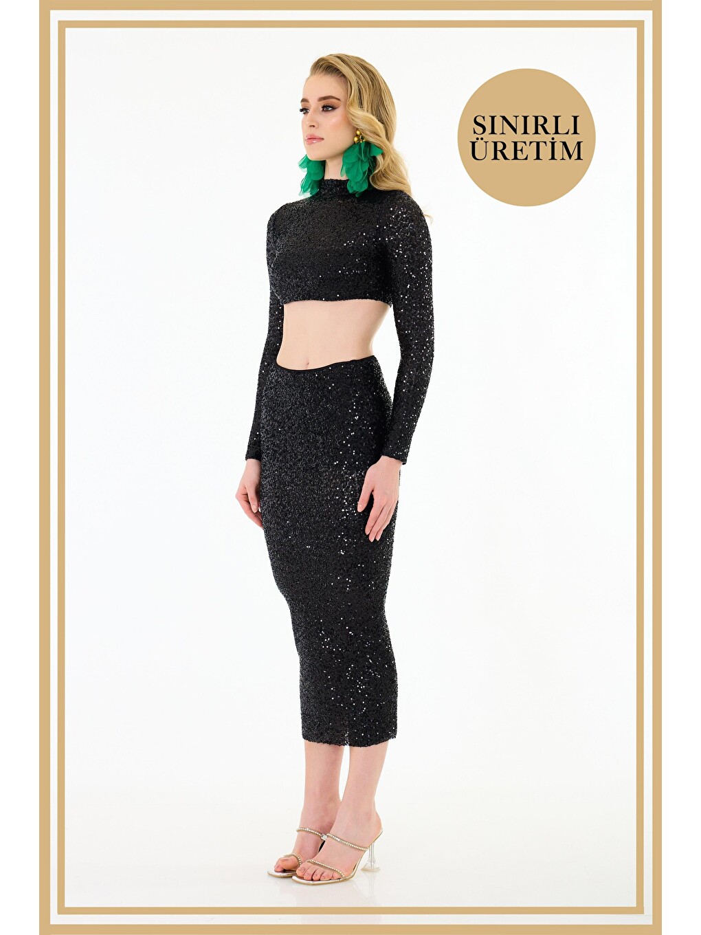Limited Edition | Kate Siyah Midi Takım-3