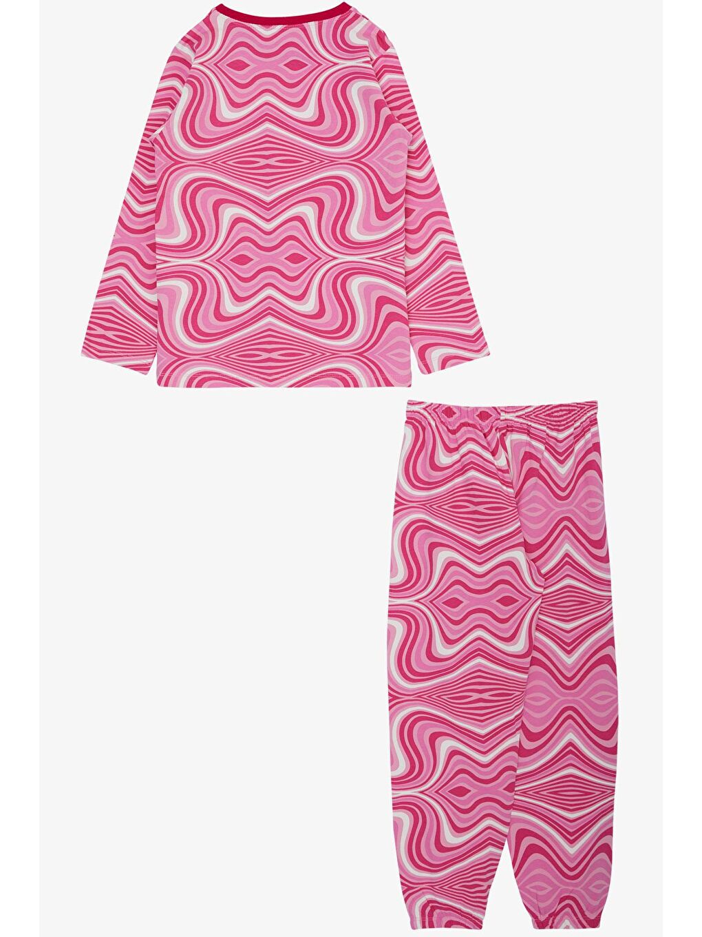 Kız Çocuk Pijama Takımı Desenli Pembe (8 Yaş)-1