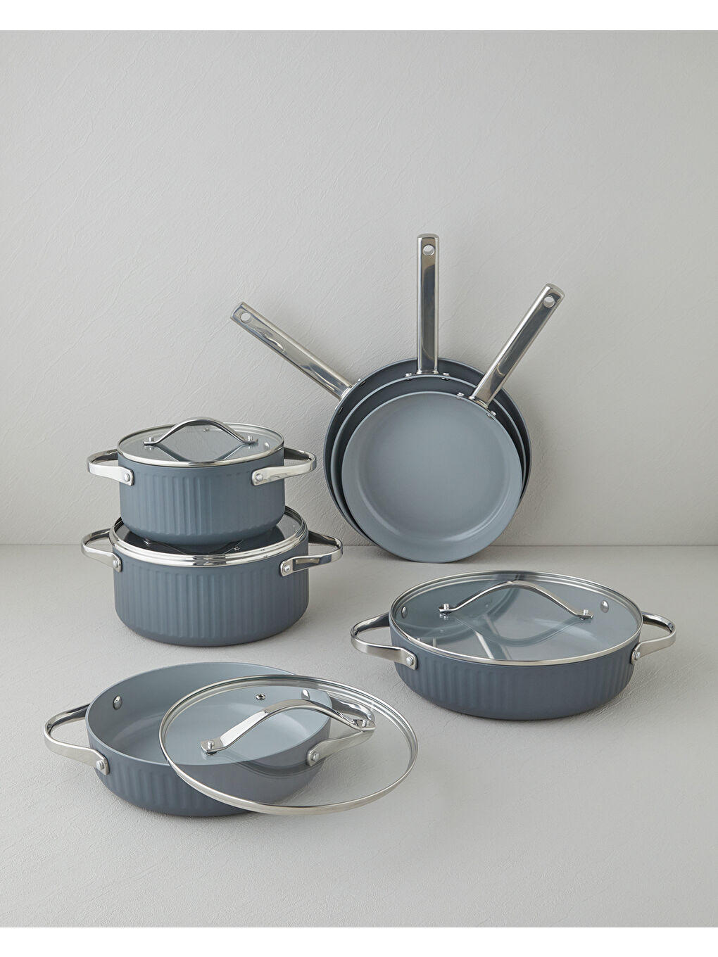 Berlin Fusion Pro Derin Tencere 24 cm Gri-5