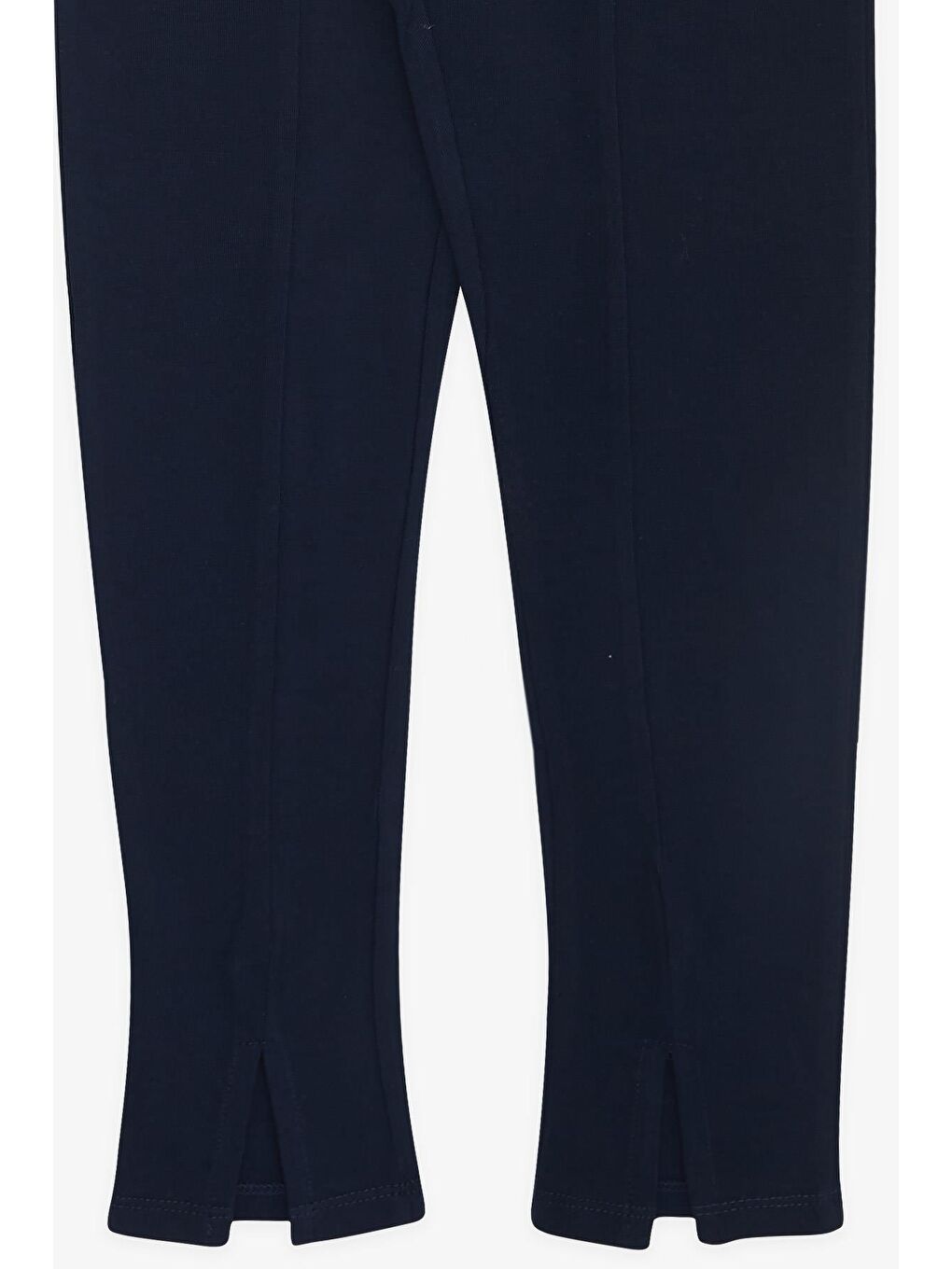 Pembe Kız Çocuk Taytlı Crop Takım Yazı Baskılı Paçası Yırtmaçlı Somon (5-9 Yaş)-6