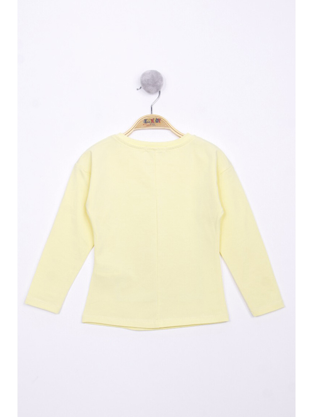 Sarı Kız Çocuk Boynuzlu Sweatshırt-1