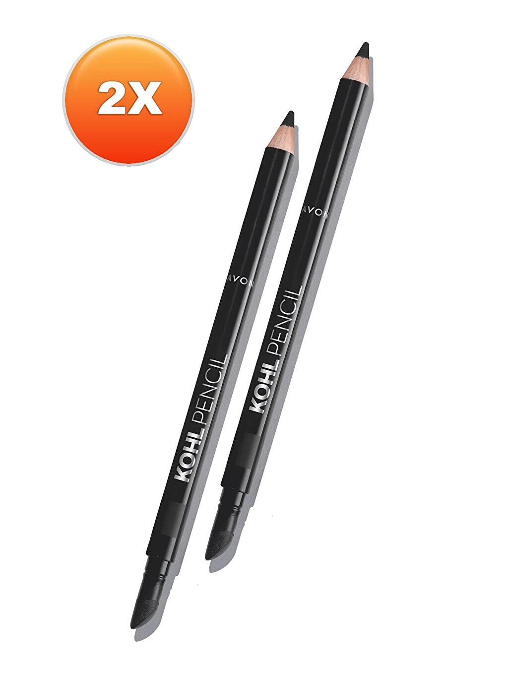 AVON Renksiz Kohl Sünger Uçlu Suya Dayanıklı Göz Kalemi True Black İkili Set - 1