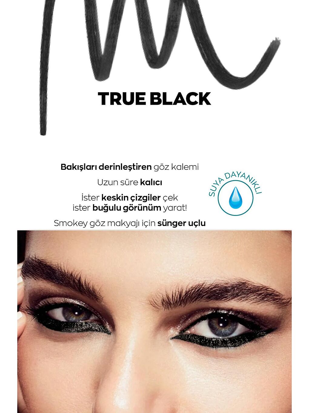 AVON Renksiz Kohl Sünger Uçlu Suya Dayanıklı Göz Kalemi True Black İkili Set - 2