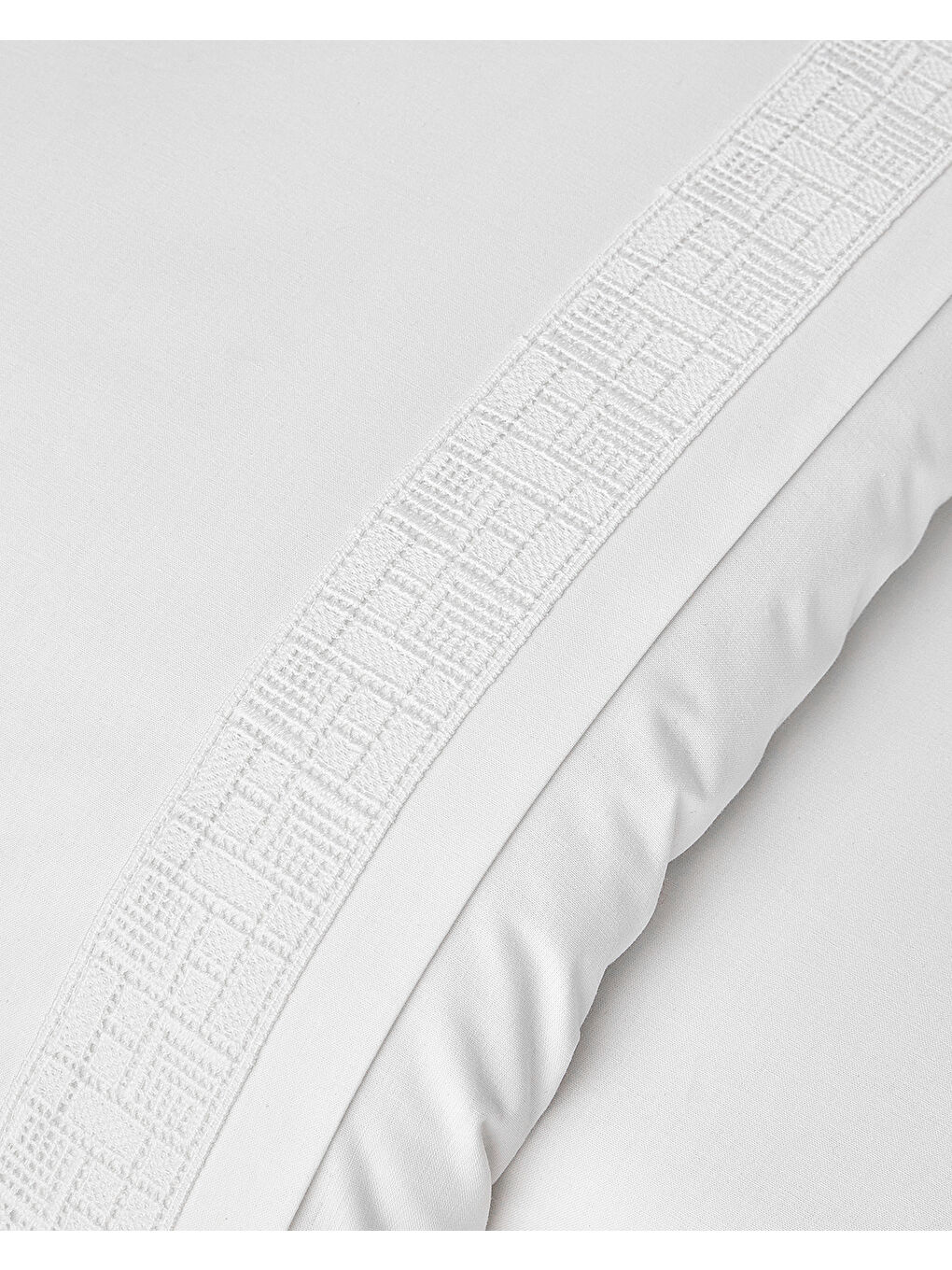 Imperial Lace Güpürlü Oxford King Size Nevresim Takımı 240x220 cm Beyaz-2