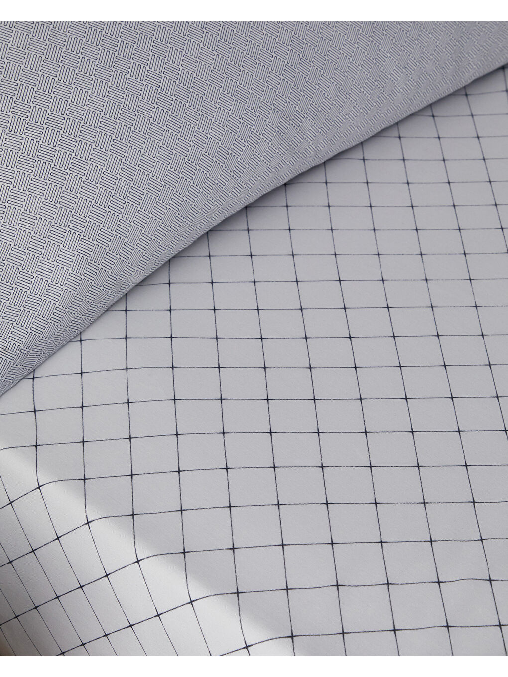 Flowing Stripes Kolay Ütülenir Tek Kişilik Nevresim Takımı 160x220 cm Lacivert-5