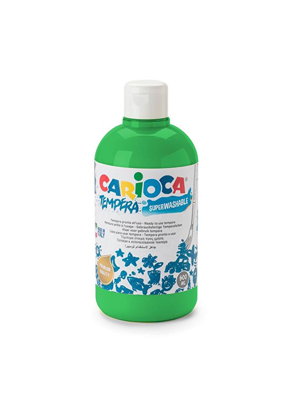 CARIOCA Yeşil Tempera Boya (Süper Yıkanabilir) 500ml - Yeşil