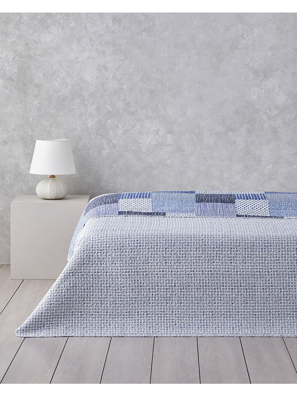 Harlem Çift Kişilik Çok Amaçlı Örtü 200x220 cm Lacivert-1