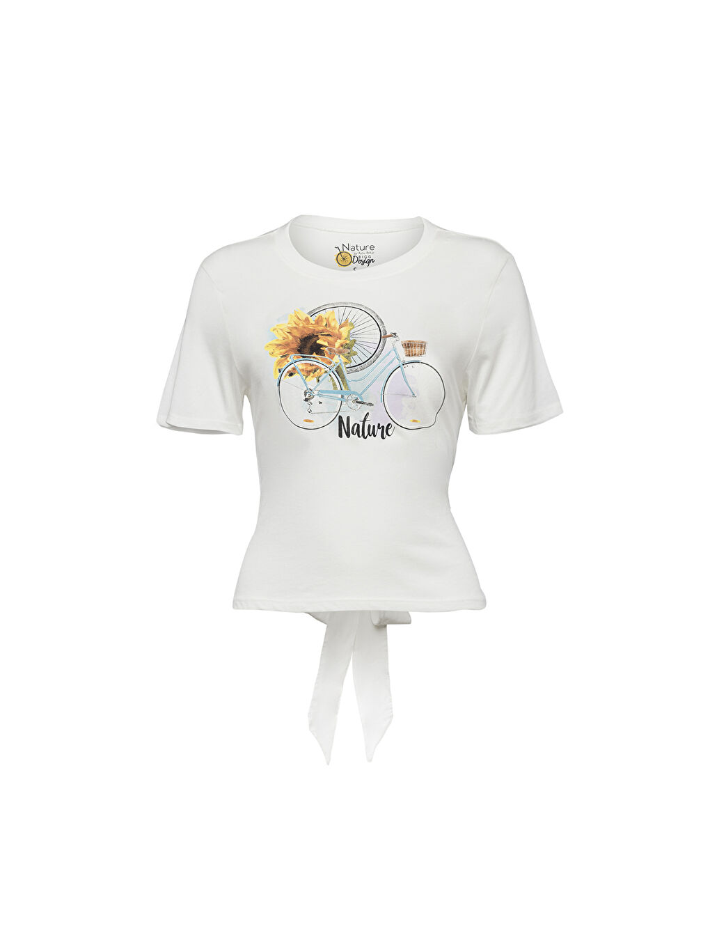 Beyaz Nature Kadın T-shirt