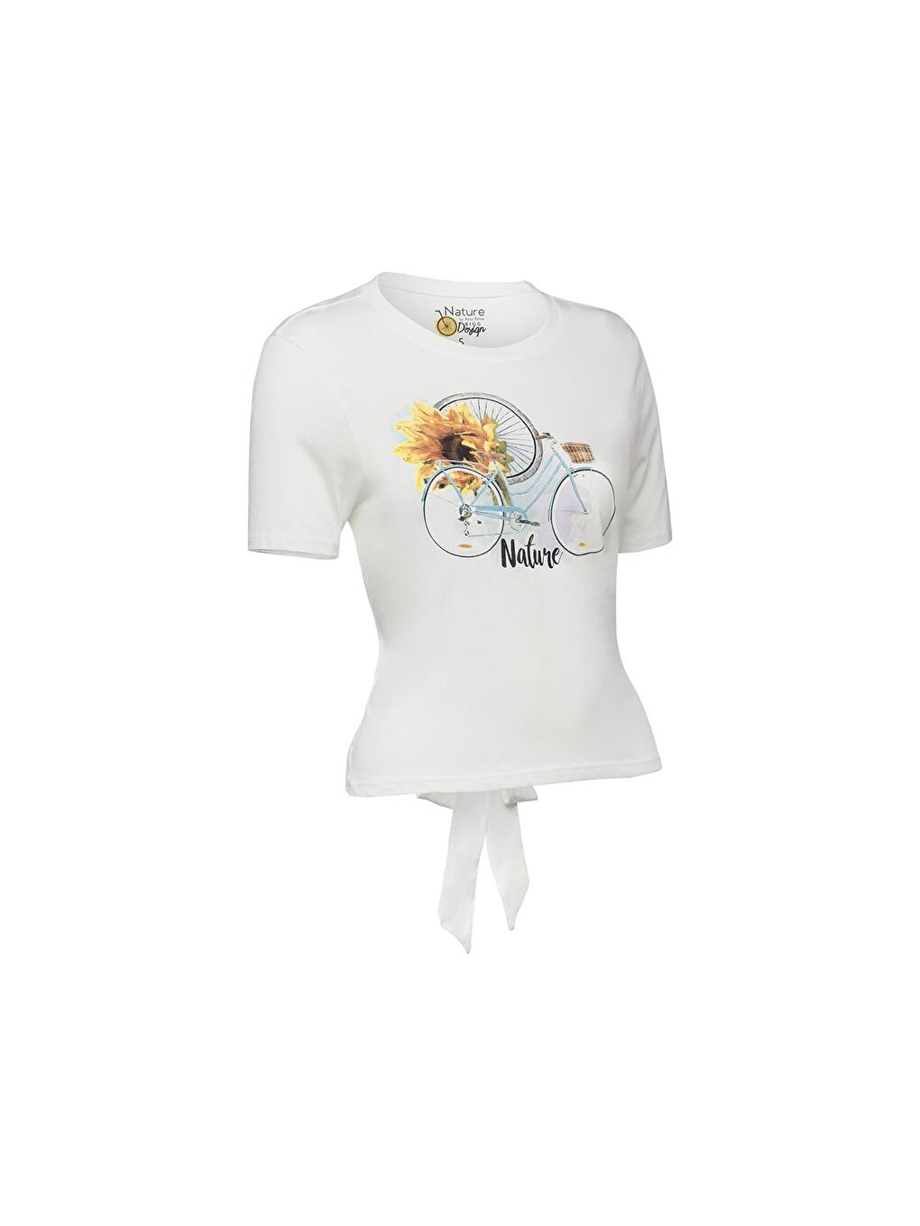 Beyaz Nature Kadın T-shirt-2