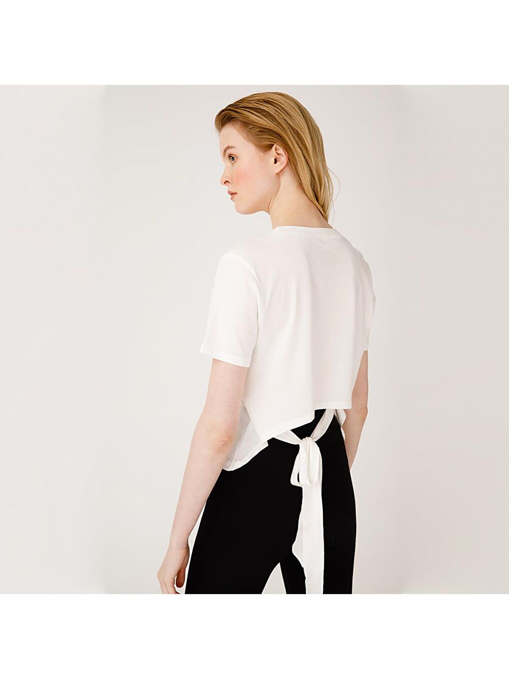 Beyaz Nature Kadın T-shirt-6