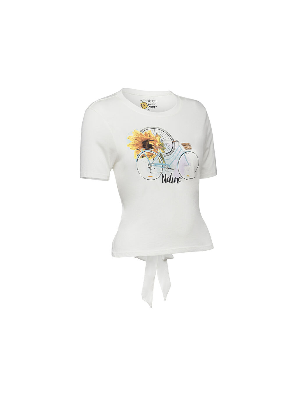 Beyaz Nature Kadın T-shirt-8