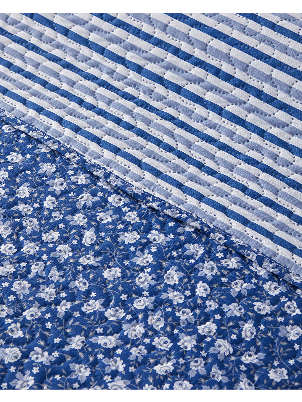 Sunrose Çift Taraflı King Size Çok Amaçlı Örtü Mavi-3