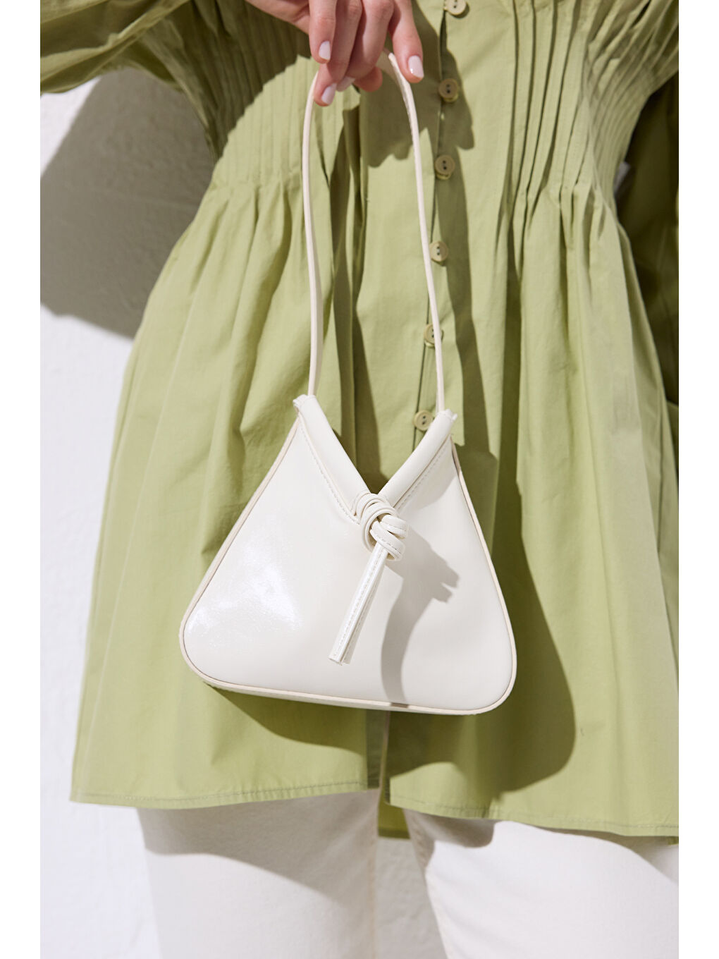 Bej Papıllon Mini Çanta Vanılla-3