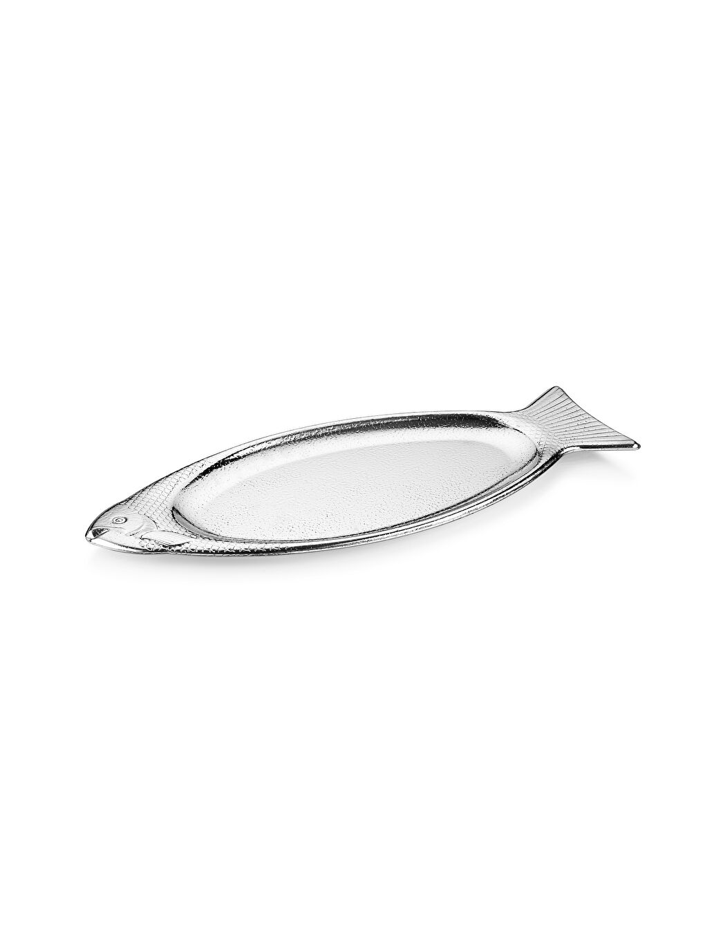 SCHAFER Gri Ottoman Fish 2 li Sunum Tabağı-Gümüş - 3