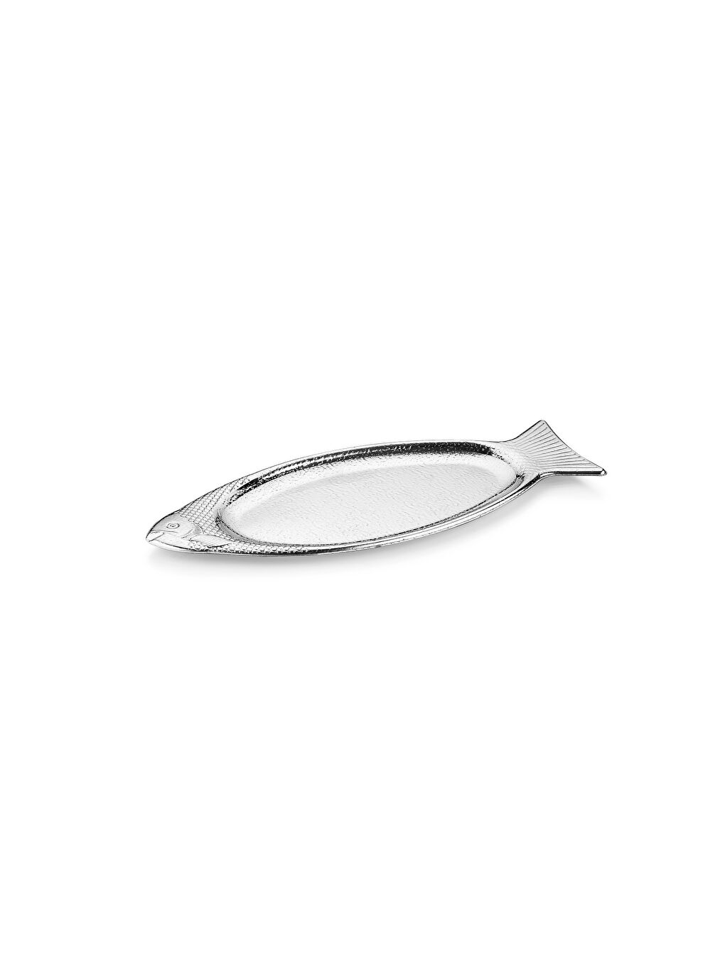 SCHAFER Gri Ottoman Fish 2 li Sunum Tabağı-Gümüş - 4