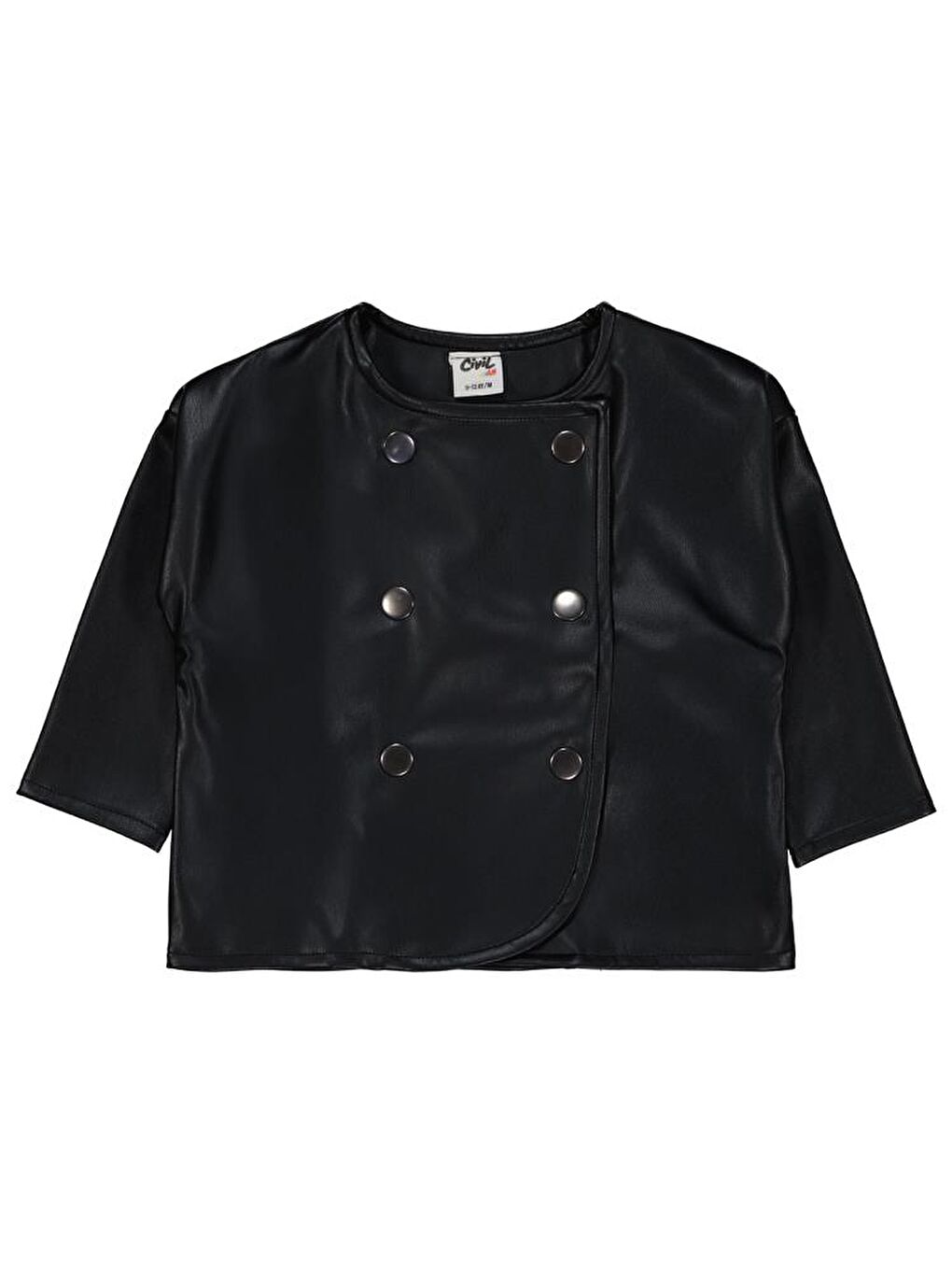 Siyah Baby Suni Deri 9-18 Ay Ceket