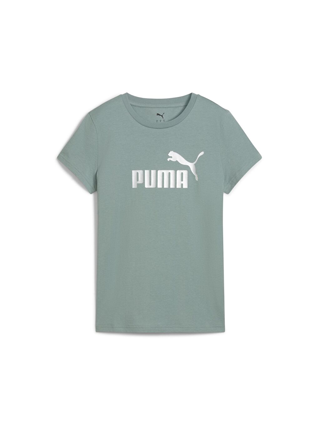 Metallic No 1 Logo Kadın Yeşil Yuvarlak Yaka Tişört-3