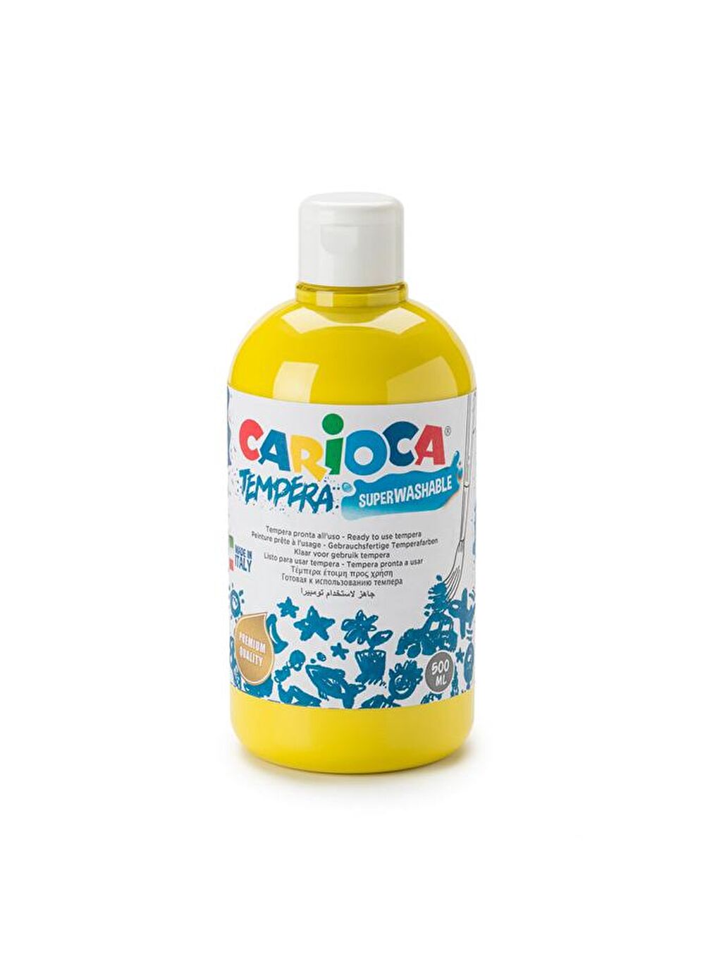 CARIOCA Sarı Tempera Boya (Süper Yıkanabilir) 500ml - Sarı