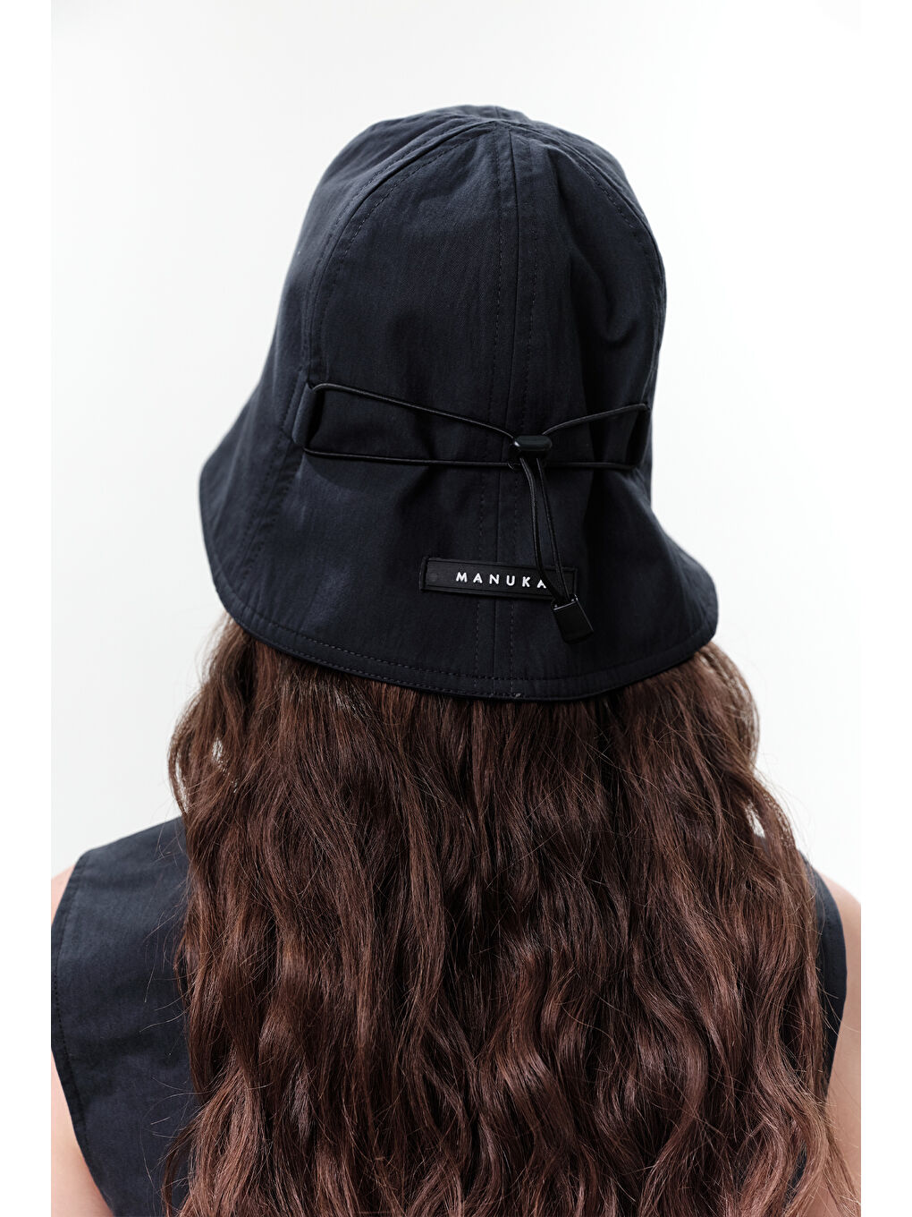 Lastik Detaylı Bucket Şapka Lacivert-2