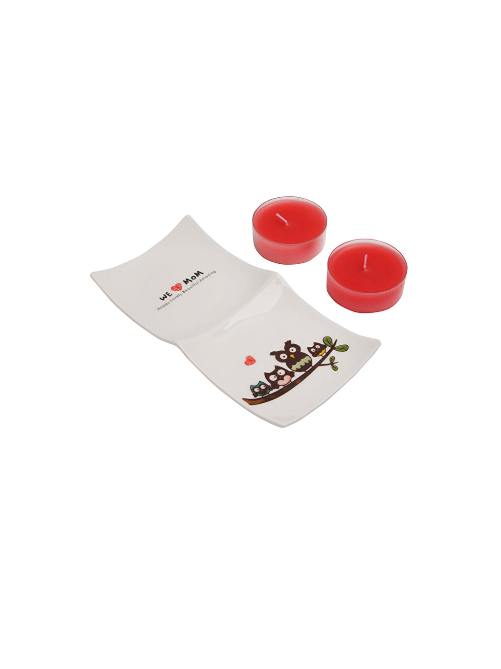 Tealight Mum Seti - Kırmızı-2