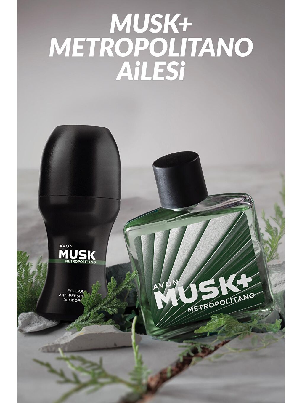 AVON Renksiz Musk Metropolitano Erkek Parfüm Edt 75 Ml. Üçlü Set - 4