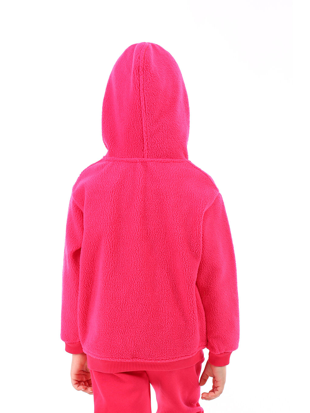 Fuşya Unisex Çocuk Nakışlı Sweatshirt-1