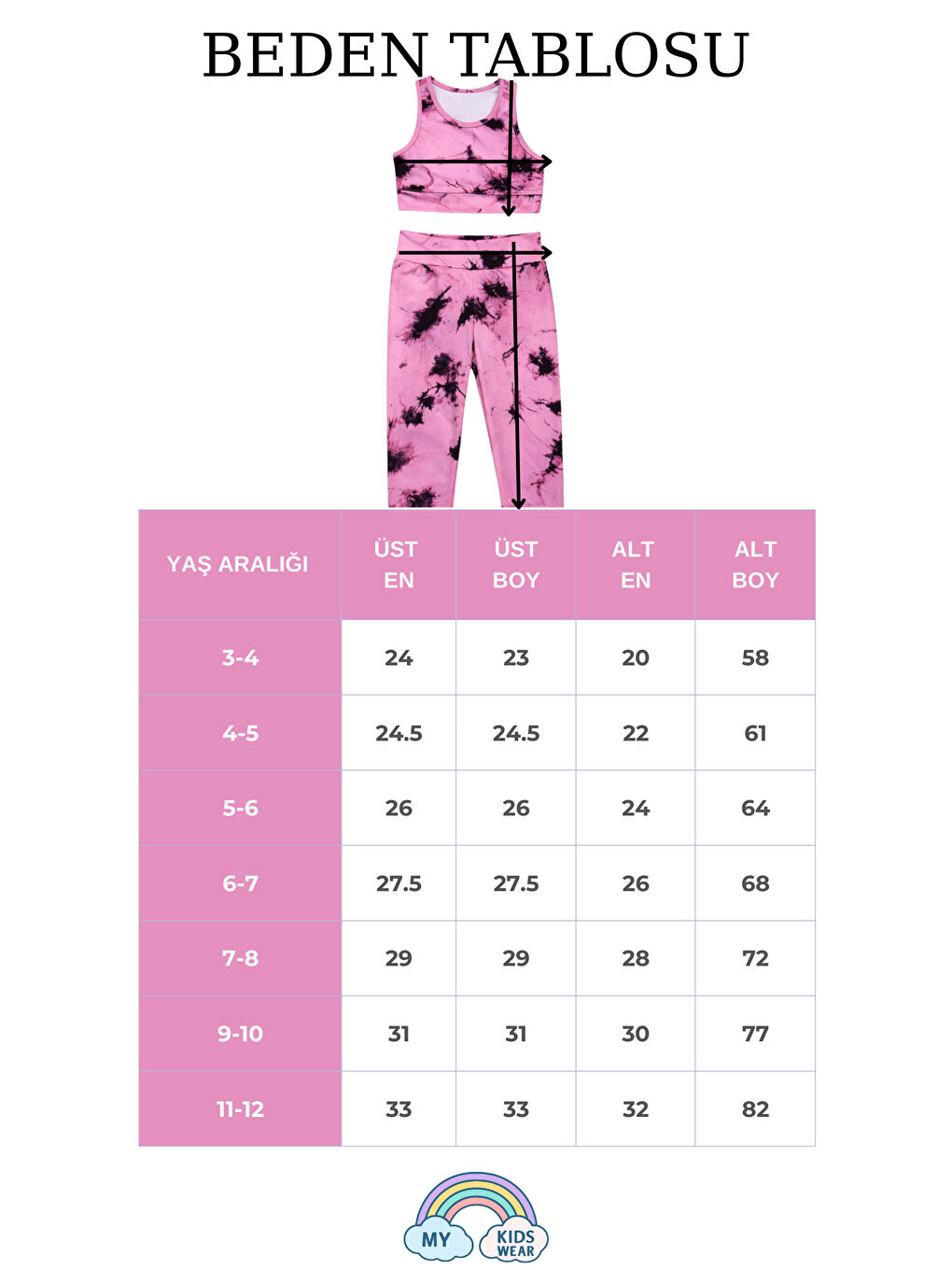 Sarı Kız Çocuk Çok Amaçlı Desenli Mayo & Spor Takımı 12451-1