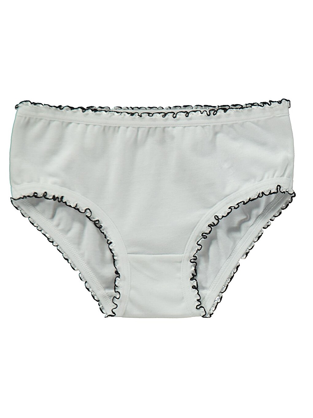 Beyaz Çorap Muldira Kız 3' Lü Slip - Standart-3