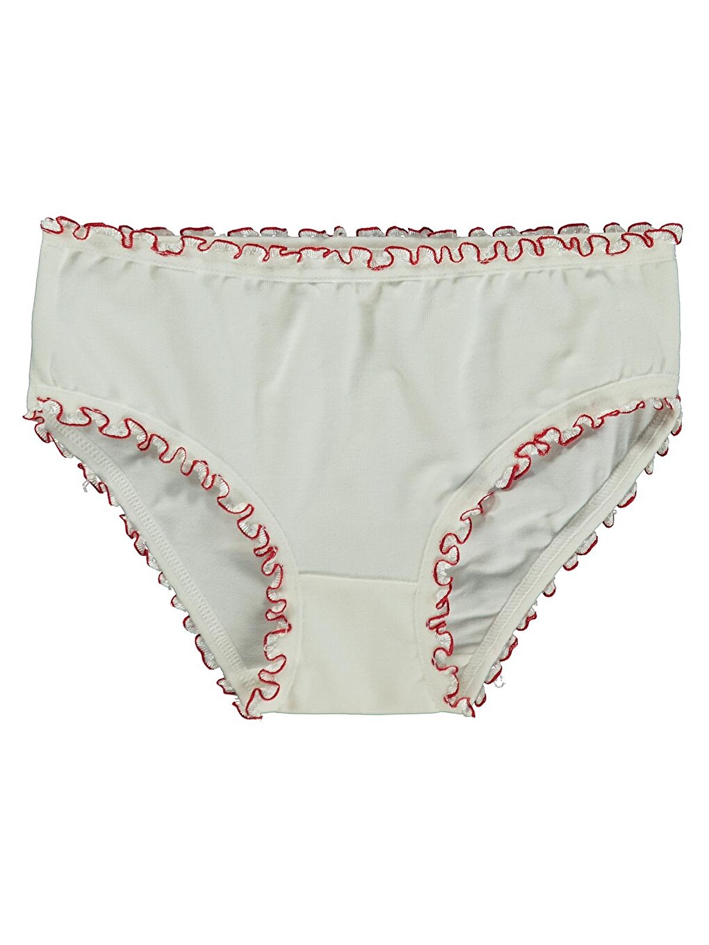 Beyaz Çorap Muldira Kız 3' Lü Slip - Standart-4