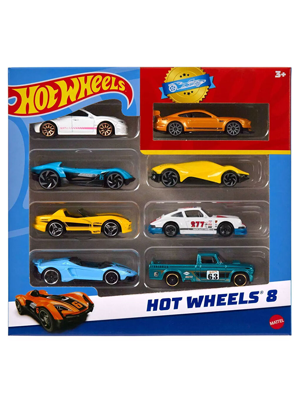 Hot Wheels Renksiz 8 li Araba Seti HPV78