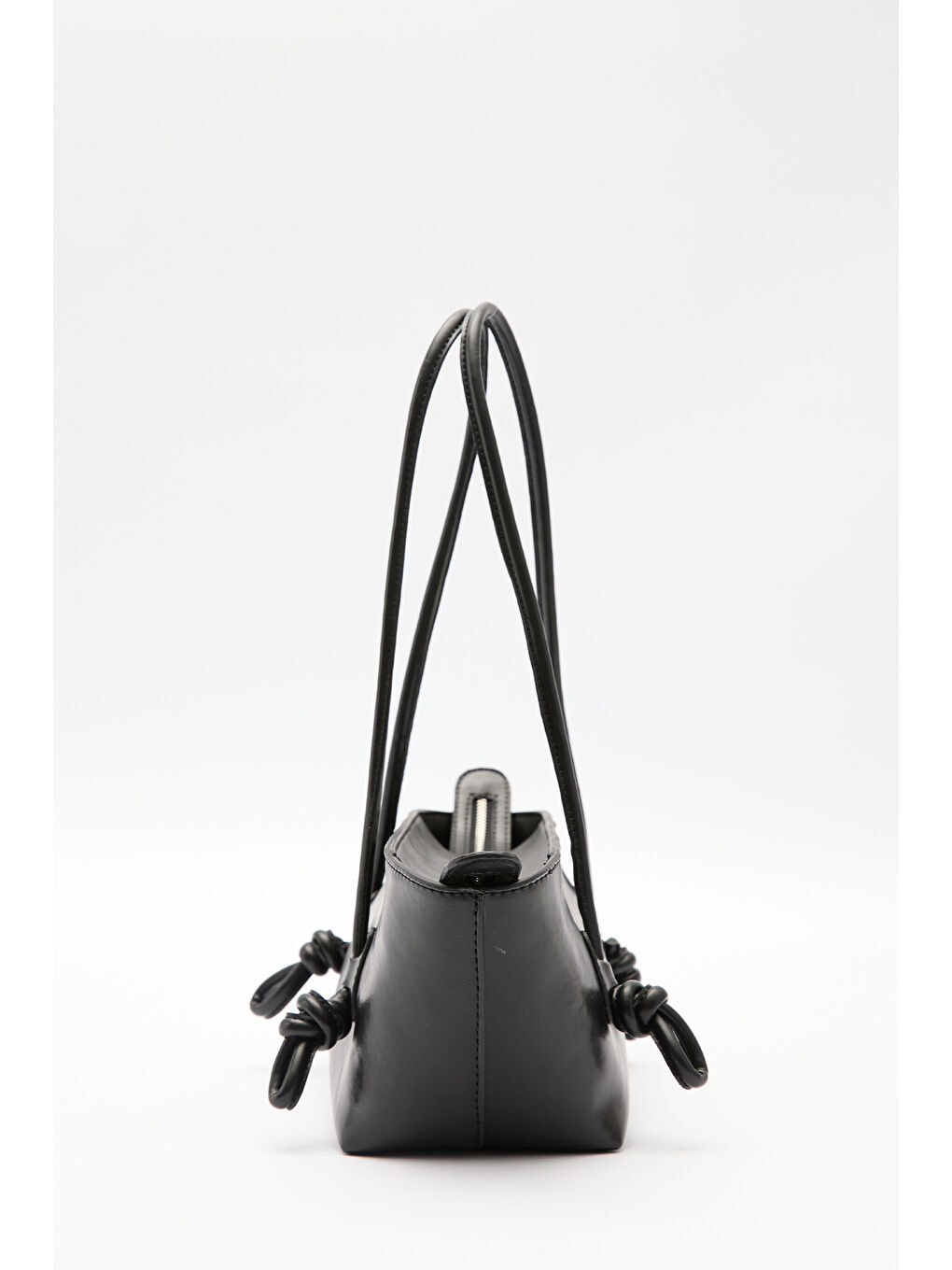 Siyah Bonnıe Bağlama Detaylı Çanta Black Truffle-5