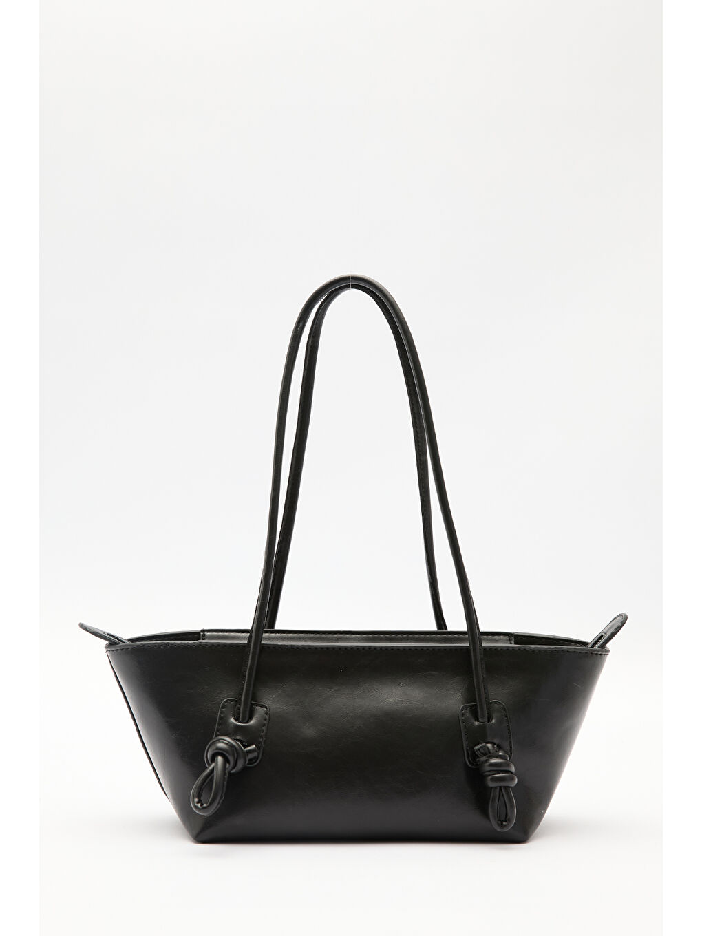 Siyah Bonnıe Bağlama Detaylı Çanta Black Truffle-6