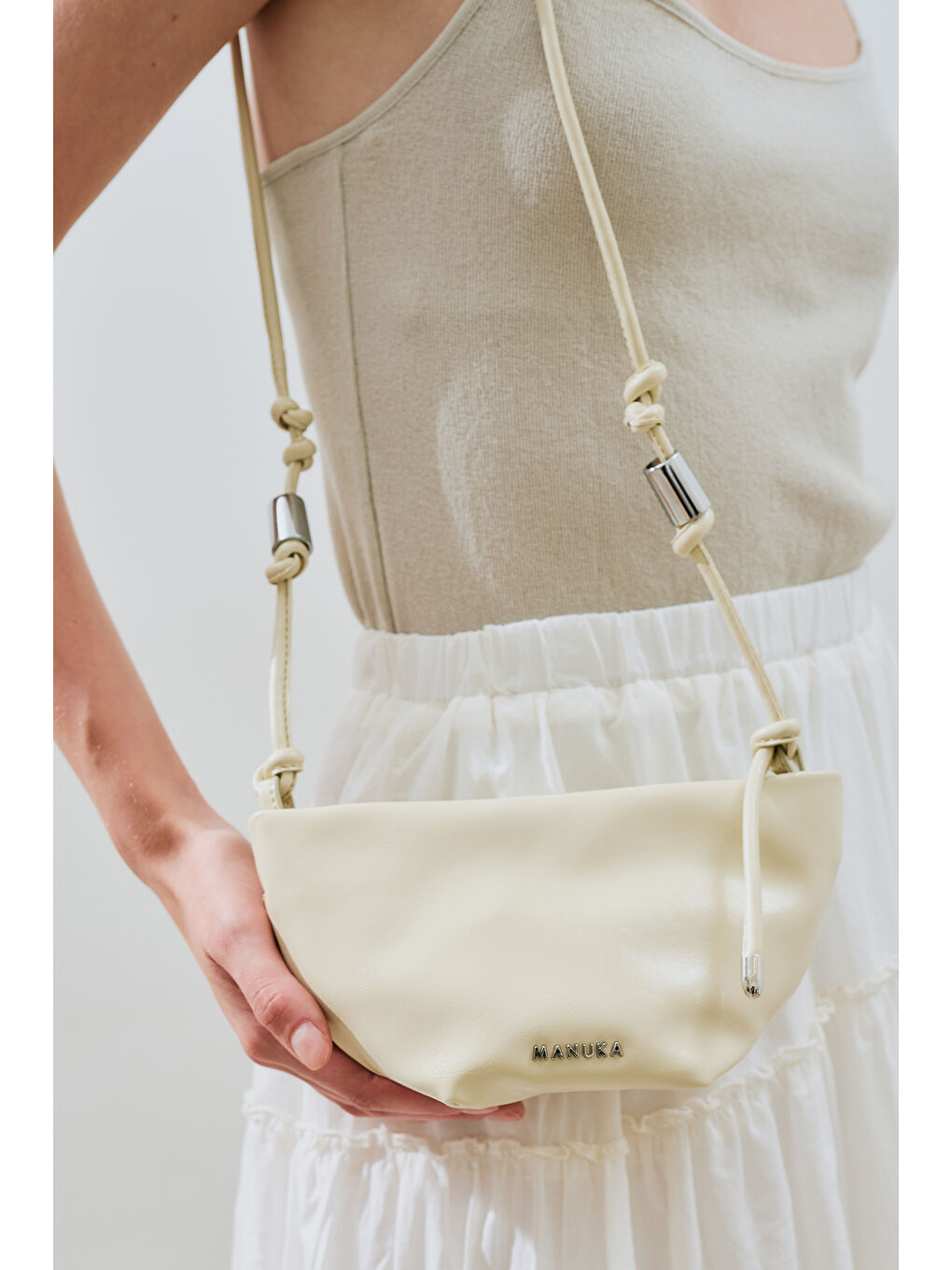 Sarı Elora Bağlama Detaylı Çanta Butter Yellow-1