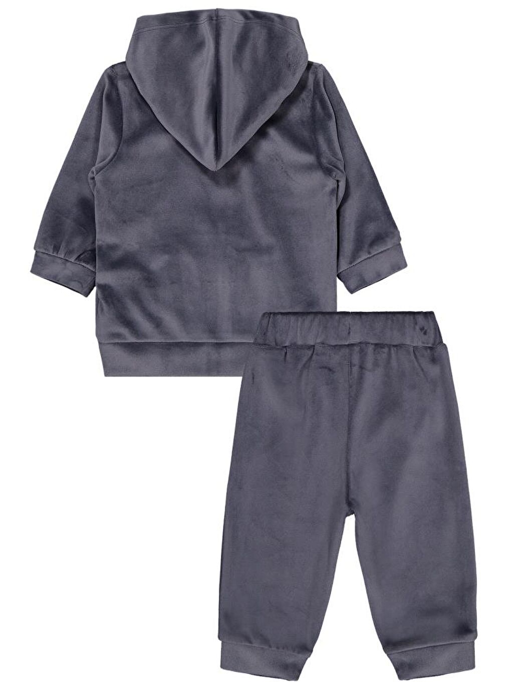Baby Kapüşonlu 6-18 Ay Takım - Gri 18-24 Ay-2