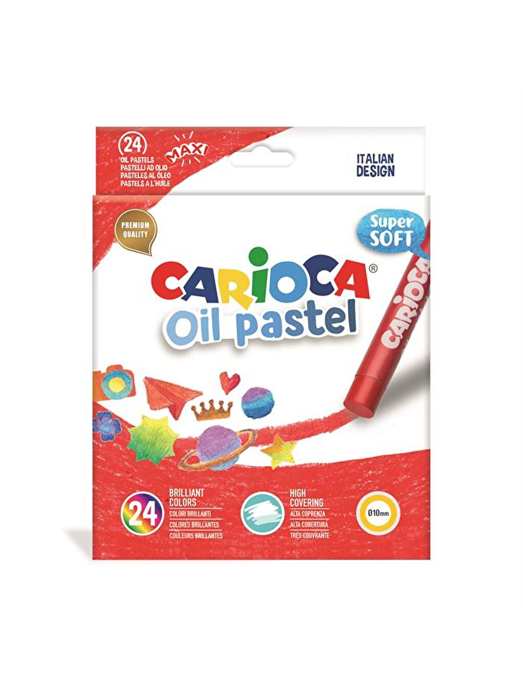 CARIOCA Karışık Yağlı Pastel Boya Kalemi 24'lü