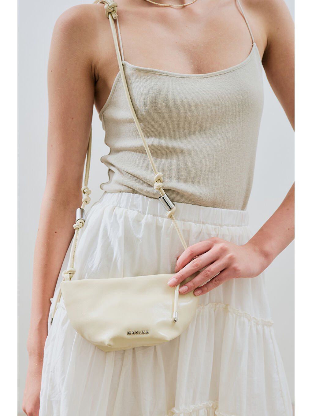 Sarı Elora Bağlama Detaylı Çanta Butter Yellow-2