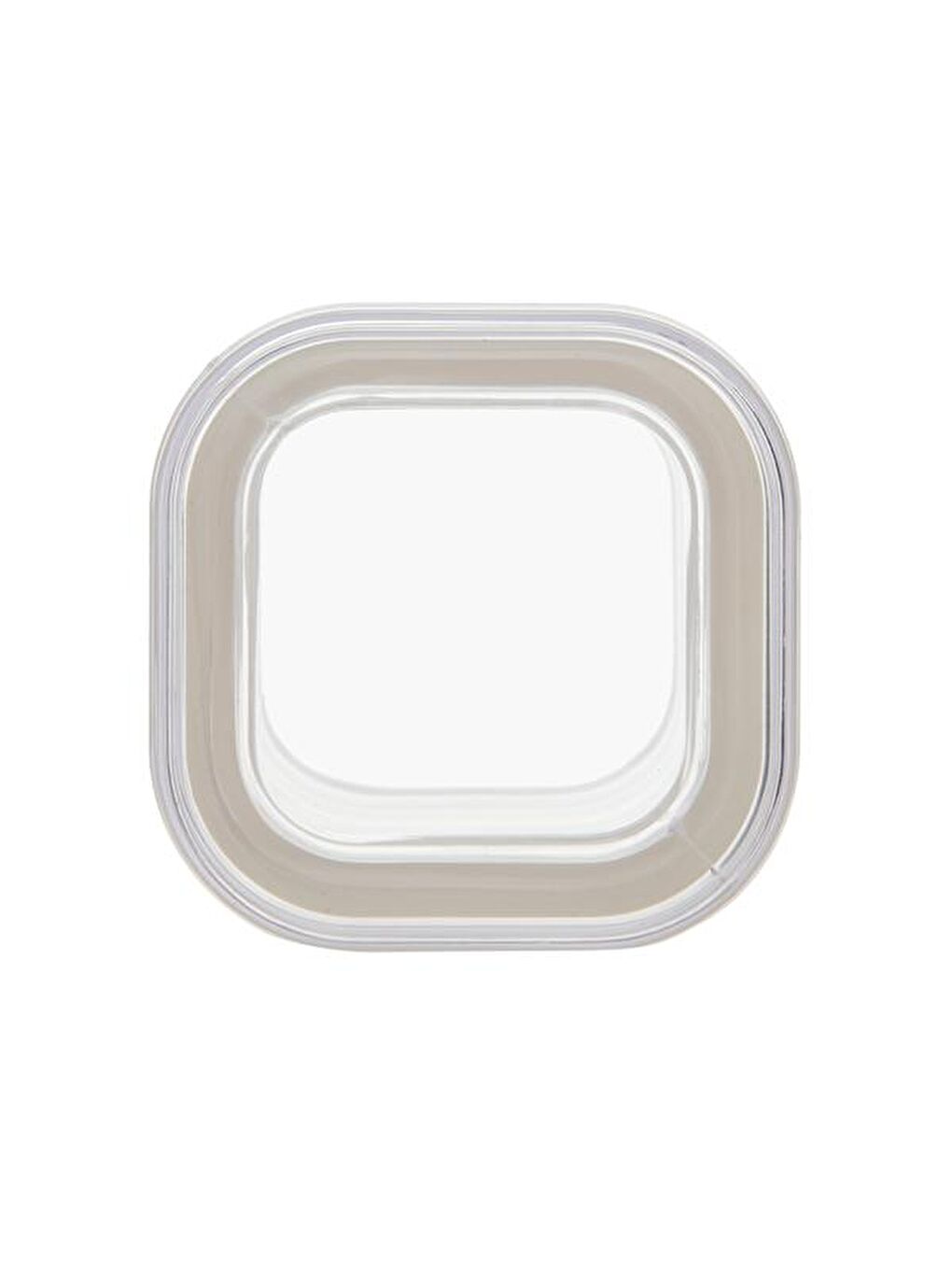 Renksiz Akrilik Vakumlu Kare Baharatlık / Saklama Kabı-4