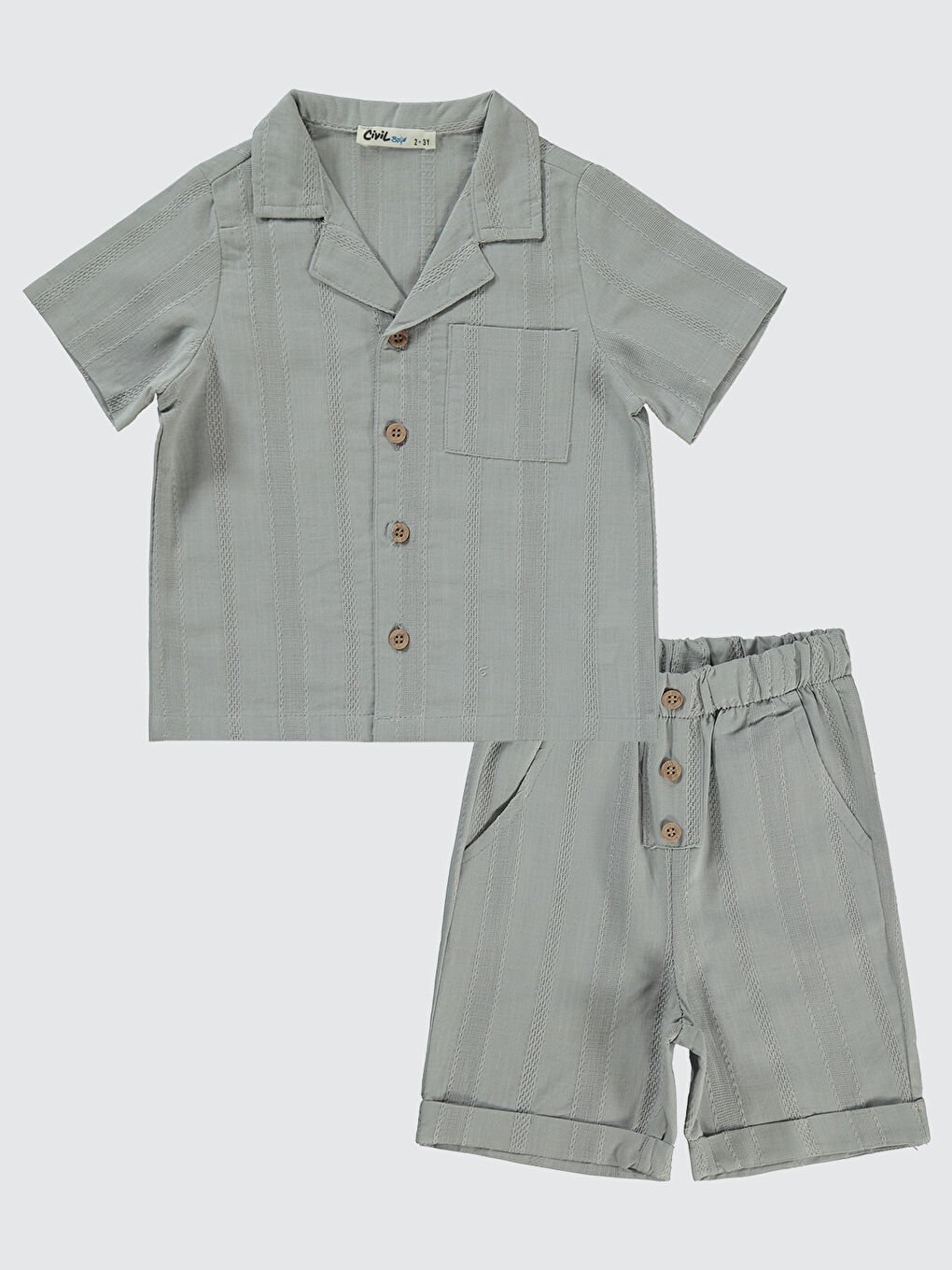 Boys Erkek Çocuk Takım 2-5 Yaş Gri