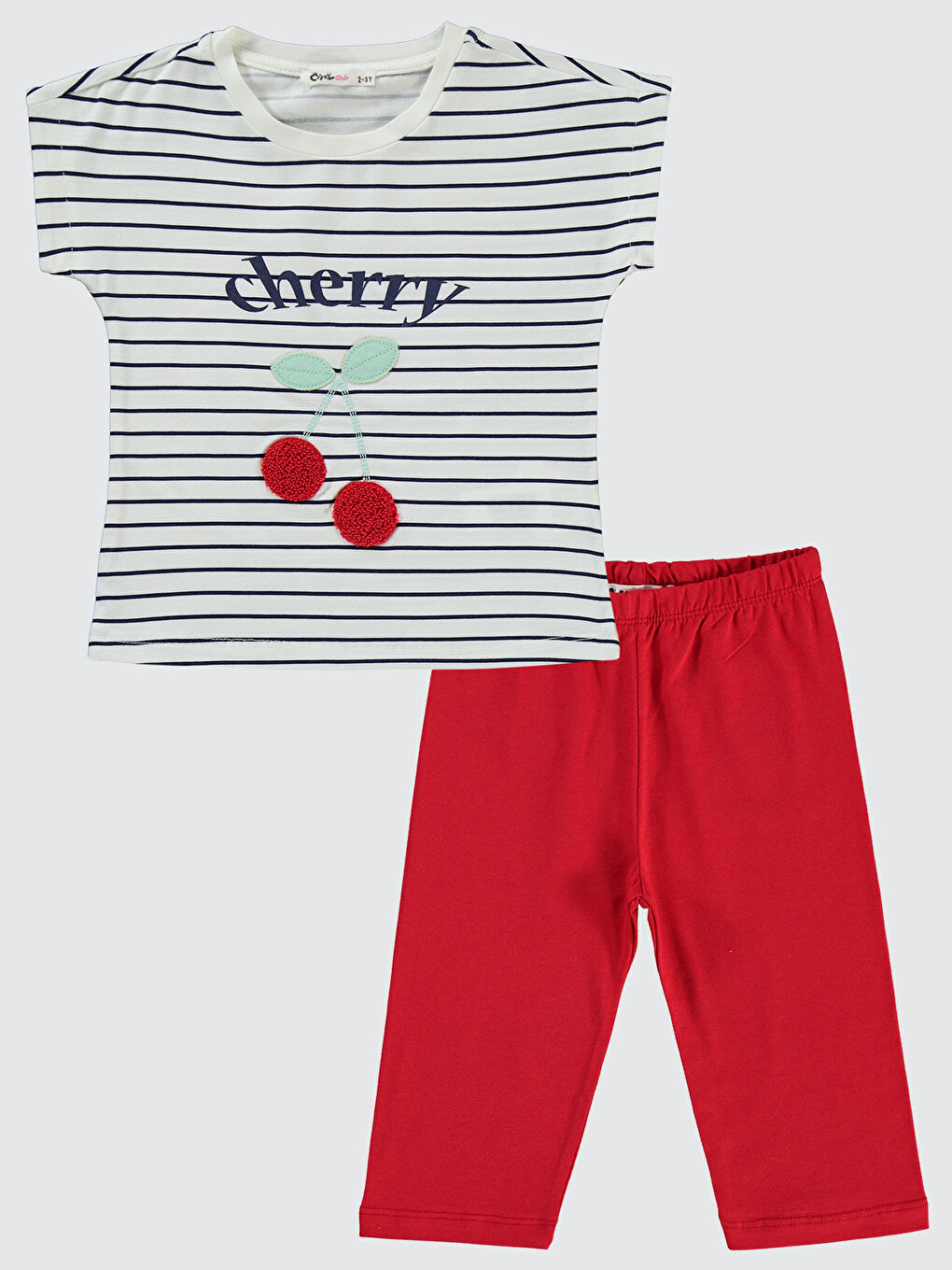 Lila Girls Kız Çocuk Takım 2- 5 Yaş Ekru-Kırmızı