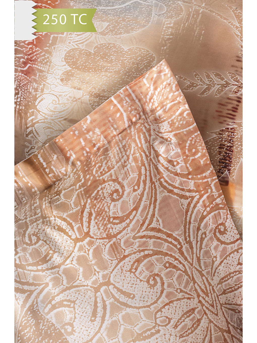 Karışık 250 TC Bambu Karışımlı Pamuk Saten Nevresim Takımı – Tek Kişilik - DELMORE-2