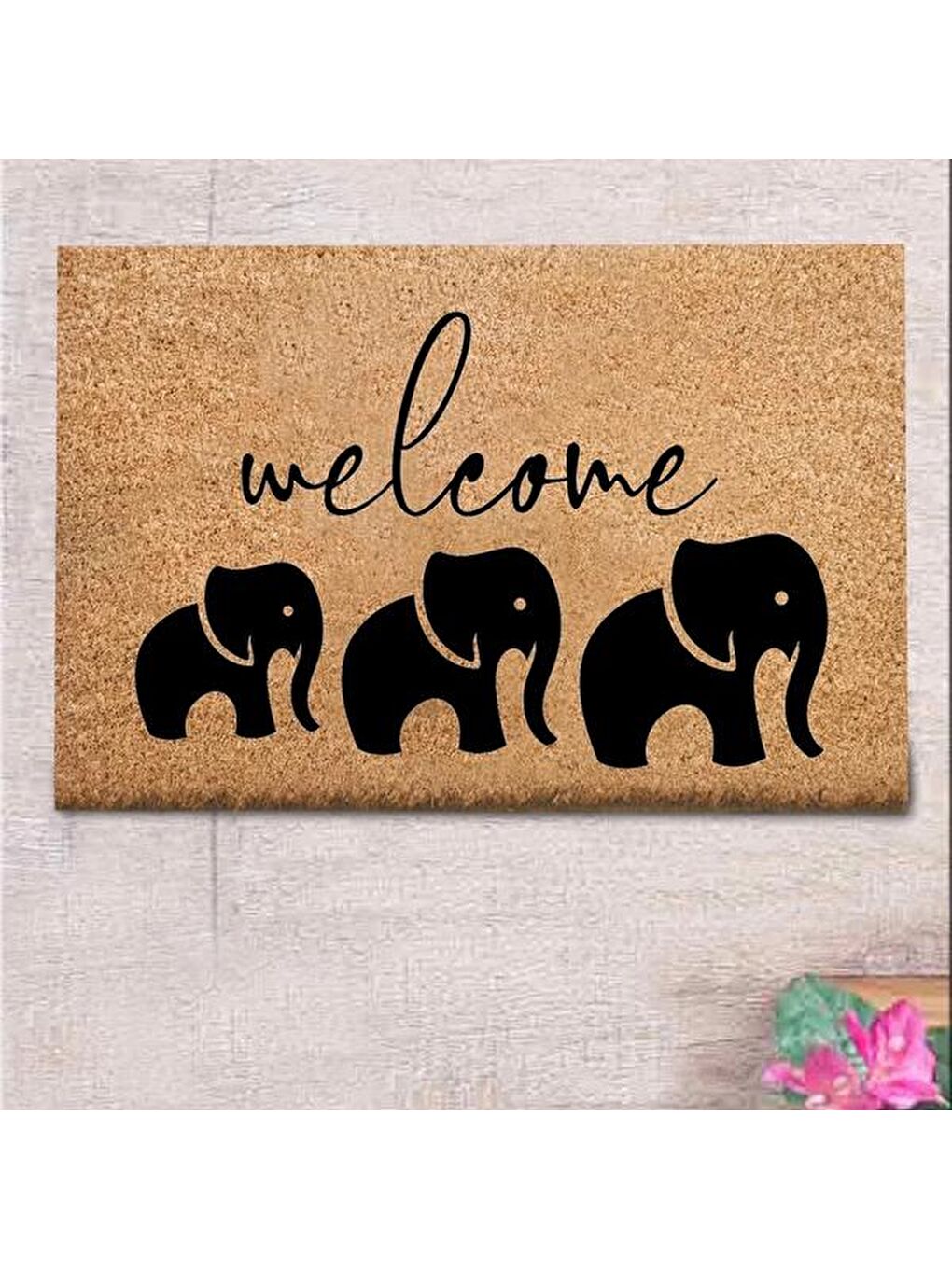 Bej Koko Kapı Önü Paspası - 40x60 cm