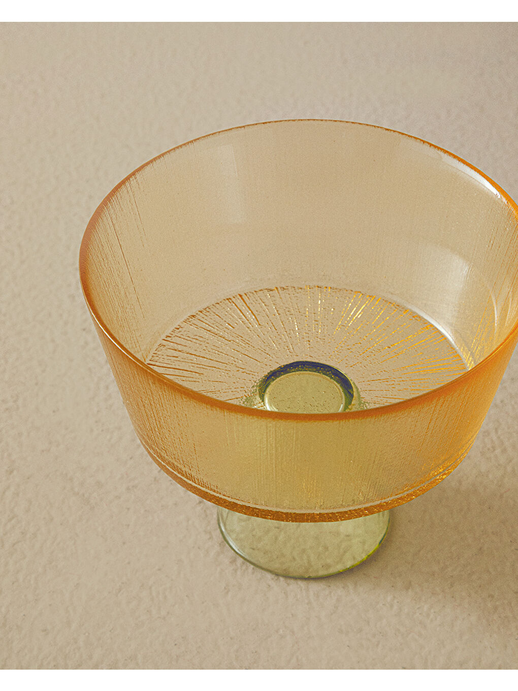 Unique Patch Cam Ayaklı Sunumluk Turuncu-Yeşil-1